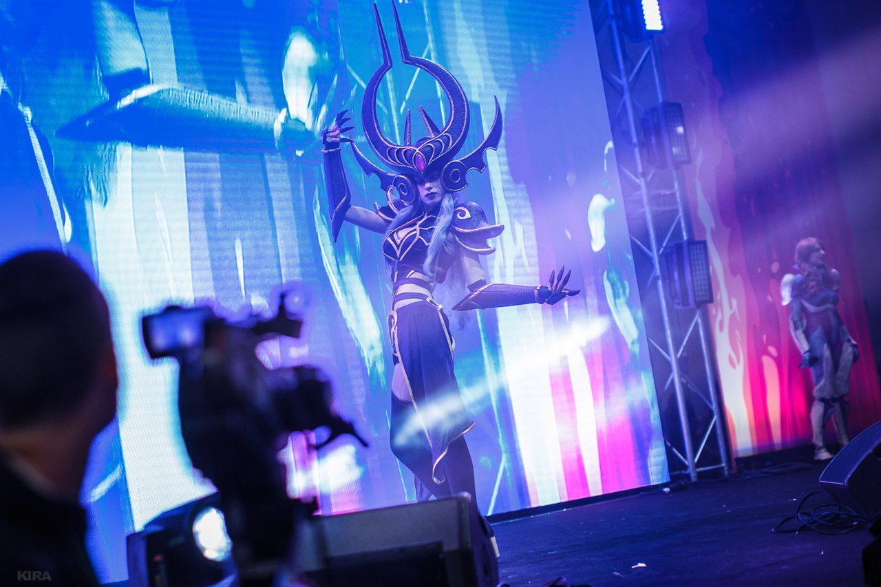 Syndra - by -  reytao - My, Scaffold, Cosplay, Russian cosplay, League of legends, Syndra, Costume, Girls, Games, Longpost
