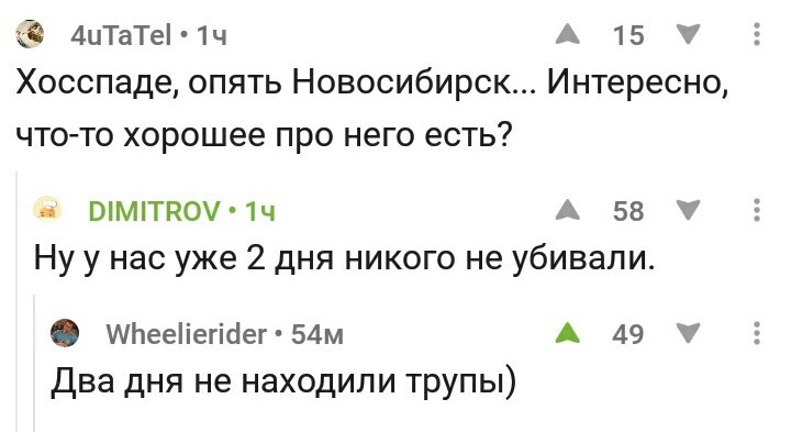 Благополучный Новосибирск. - Новосибирск, Убийство, Комментарии