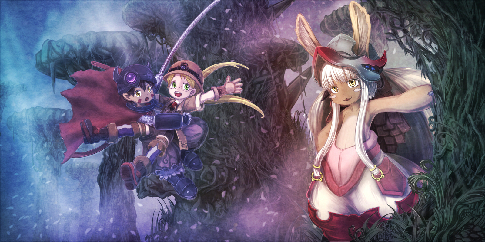 Made in abyss - Anime art, Anime, Made in abyss, Nanachi, Reg, Rico