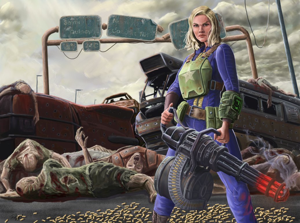 I Hate Deathclaw, Ghouls, Raiders, Supermutants! They all want to kill me! - Art, Fallout, Fallout 4, Death claw, Raiders, Super Mutants, Longpost