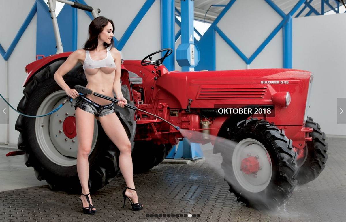 Nude Tractor Drivers by Schlepper Kalender! - NSFW, Germany, Tractor, Tractor driver, Traditions, Girls, Nudity, Longpost