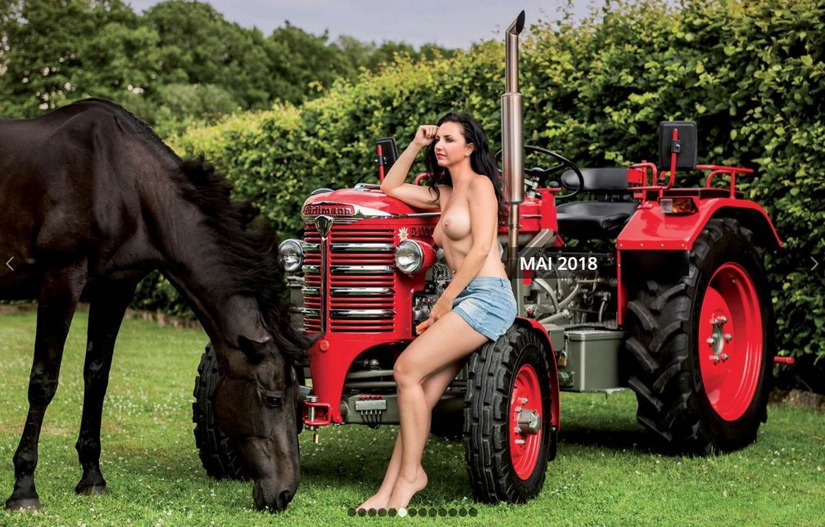 Nude Tractor Drivers by Schlepper Kalender! - NSFW, Germany, Tractor, Tractor driver, Traditions, Girls, Nudity, Longpost