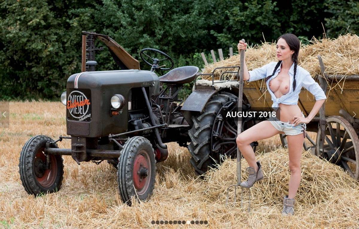 Nude Tractor Drivers by Schlepper Kalender! - NSFW, Germany, Tractor, Tractor driver, Traditions, Girls, Nudity, Longpost