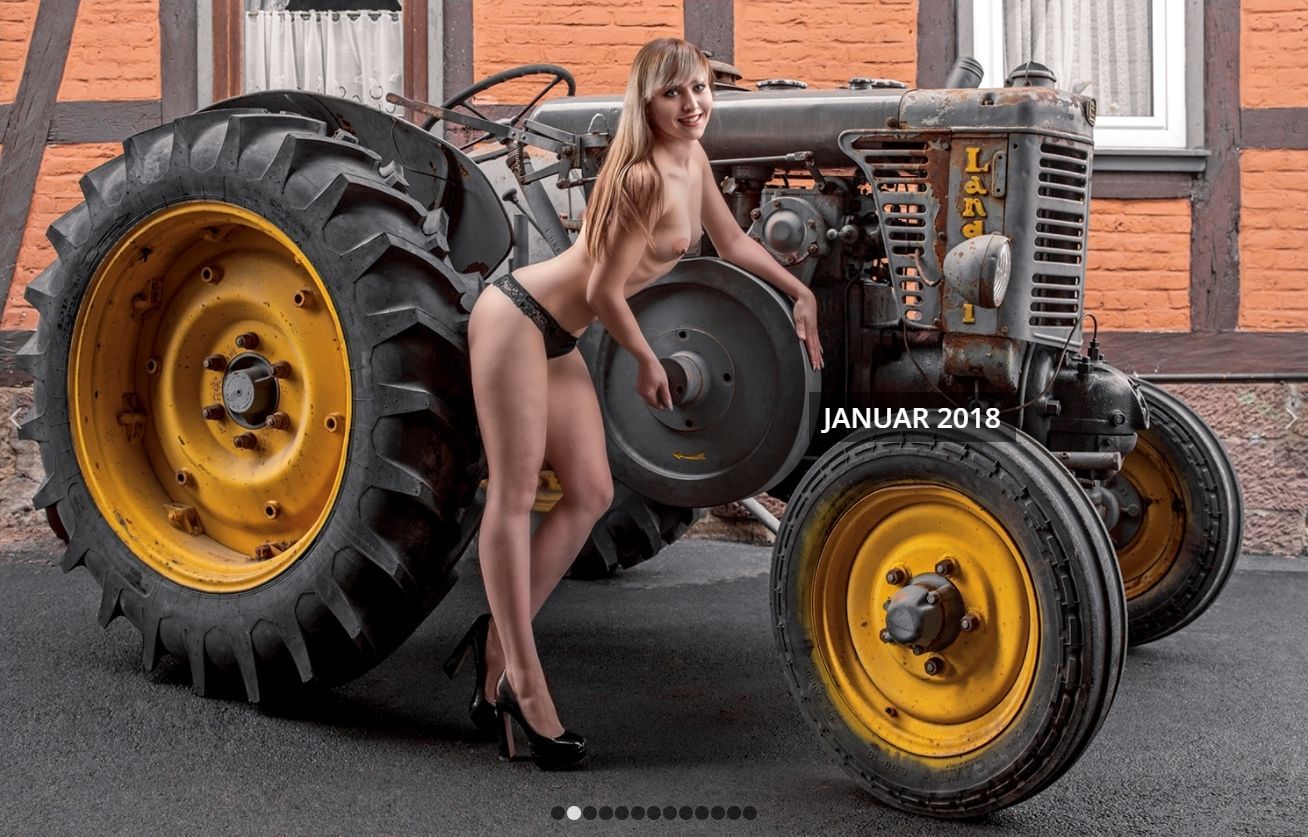 Nude Tractor Drivers by Schlepper Kalender! - NSFW, Germany, Tractor, Tractor driver, Traditions, Girls, Nudity, Longpost