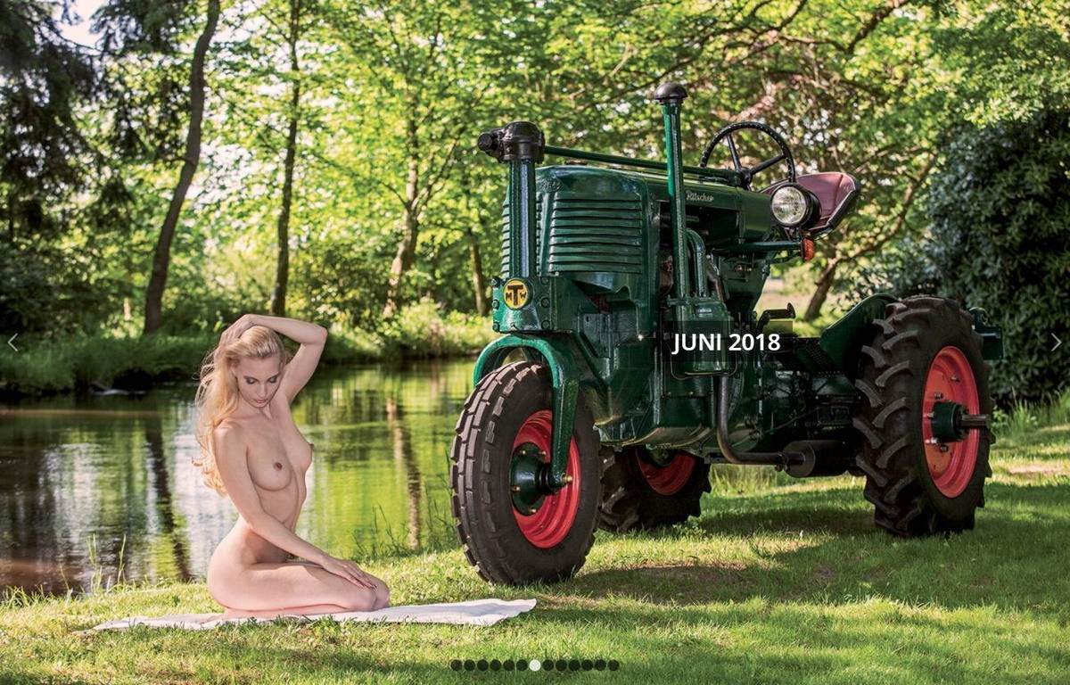 Nude Tractor Drivers by Schlepper Kalender! - NSFW, Germany, Tractor, Tractor driver, Traditions, Girls, Nudity, Longpost