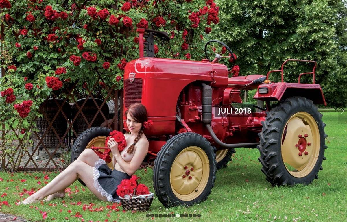 Nude Tractor Drivers by Schlepper Kalender! - NSFW, Germany, Tractor, Tractor driver, Traditions, Girls, Nudity, Longpost