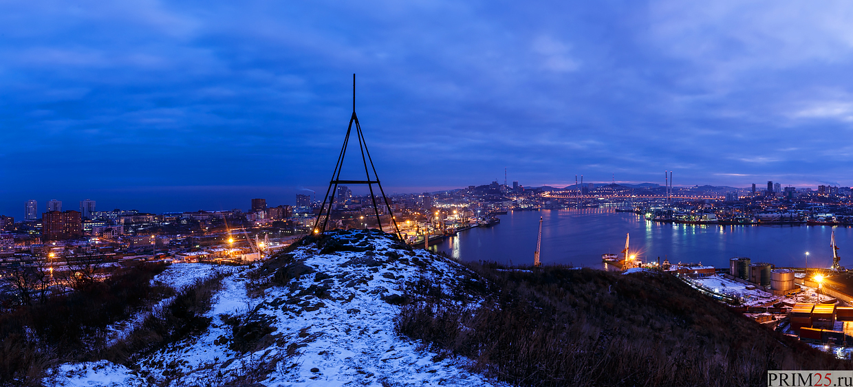 Sopka Krestovaya: the best place to capture sunrise - My, Vladivostok, , Primdiscovery, , Golden Bridge, Russian Bridge, Golden Horn Bay, Longpost