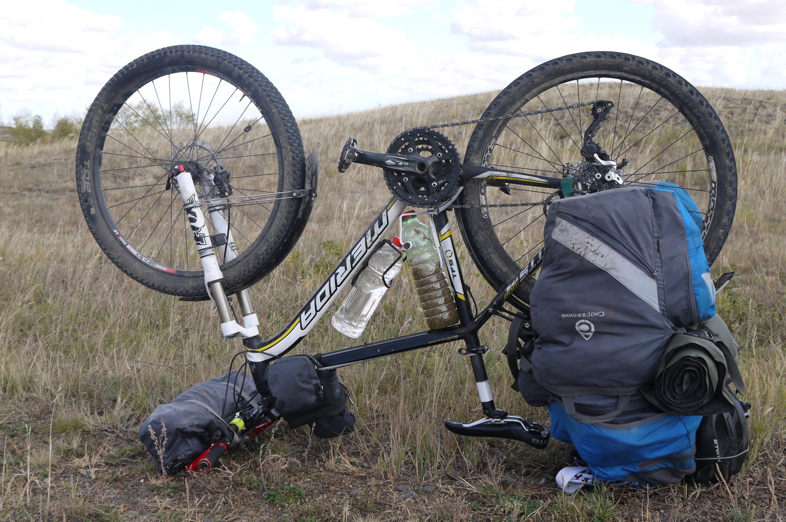 Bike ride 5500m long. Final - My, A bike, Idiocy, Tourism, Kazakhstan, Novosibirsk, Video, Longpost