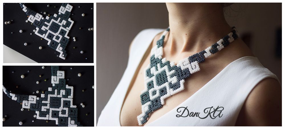 Danka. Works. Part 12 - My, , Beads, Necklace, Harness, Needlework without process, Creation, Longpost