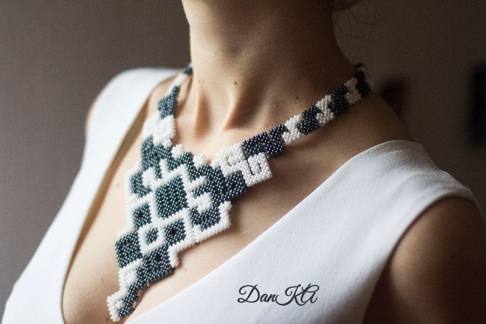 Danka. Works. Part 12 - My, , Beads, Necklace, Harness, Needlework without process, Creation, Longpost