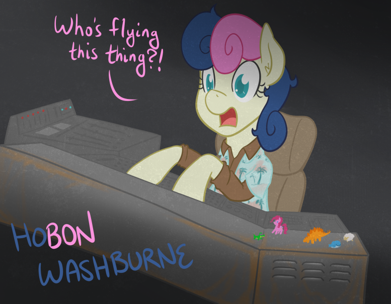 Who's running this thing? - My little pony, Crossover, Serenity, Wash, Bon bon, Art, The series Firefly