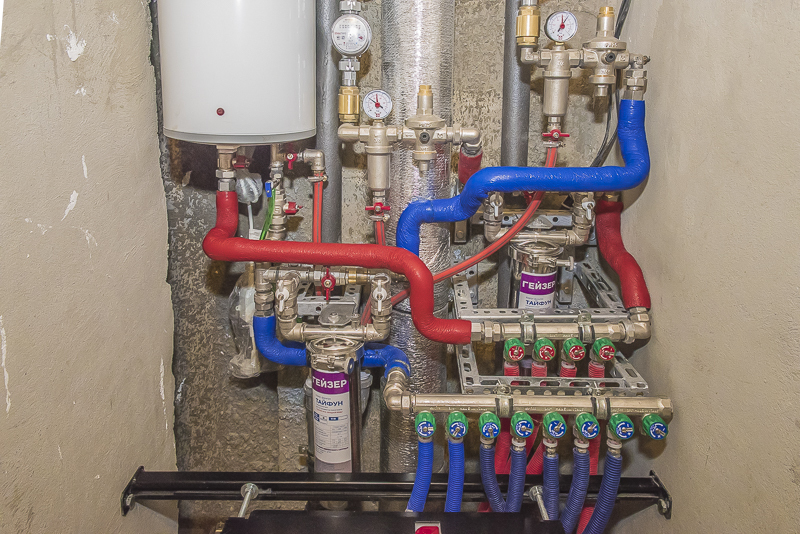 Plumbing in the apartment. Functional, compact, reliable. - My, Plumbing, Water supply, Repair, Wiring, Stainless steel, Cross-linked polyethylene, Longpost