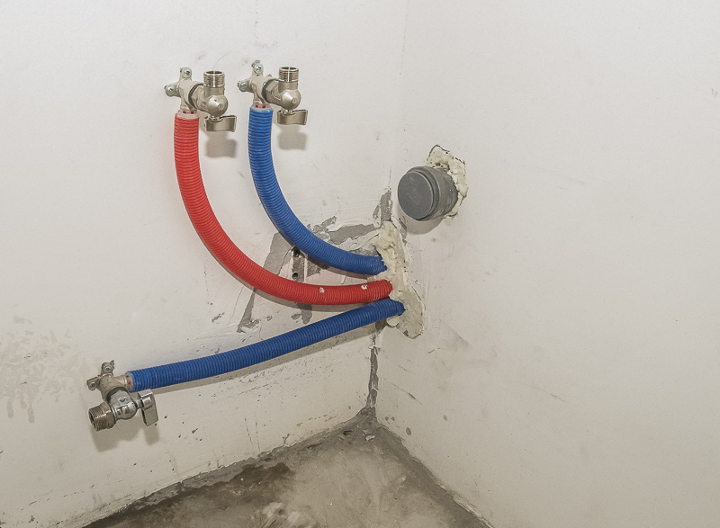 Plumbing in the apartment. Functional, compact, reliable. - My, Plumbing, Water supply, Repair, Wiring, Stainless steel, Cross-linked polyethylene, Longpost