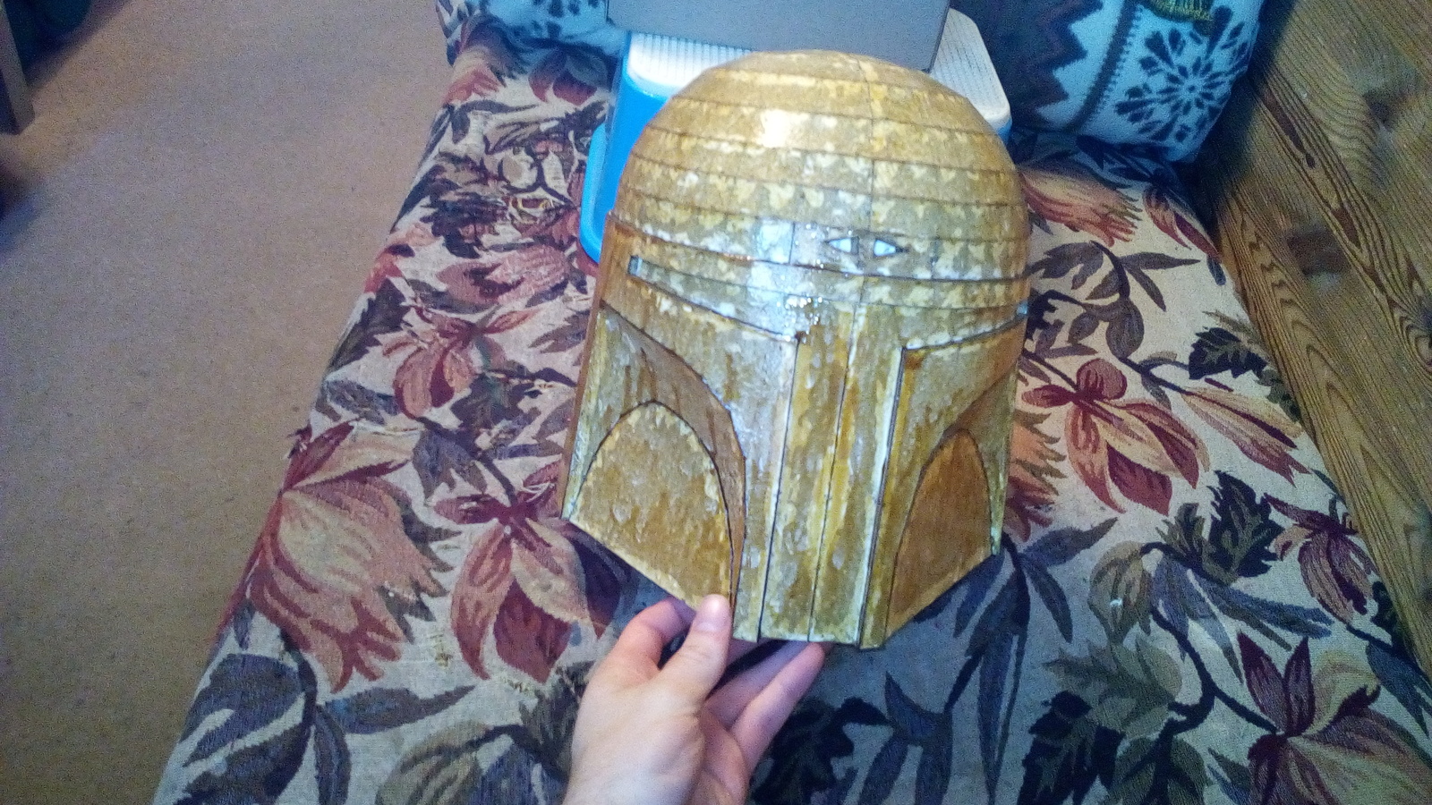 Vacuum Formed 1: Mandalorian Helmet - My, Vacuum forming, Cosplay, Boba Fett, Mandalorian, Needlework with process, Craft, Pepakura, , Longpost, Papercraft