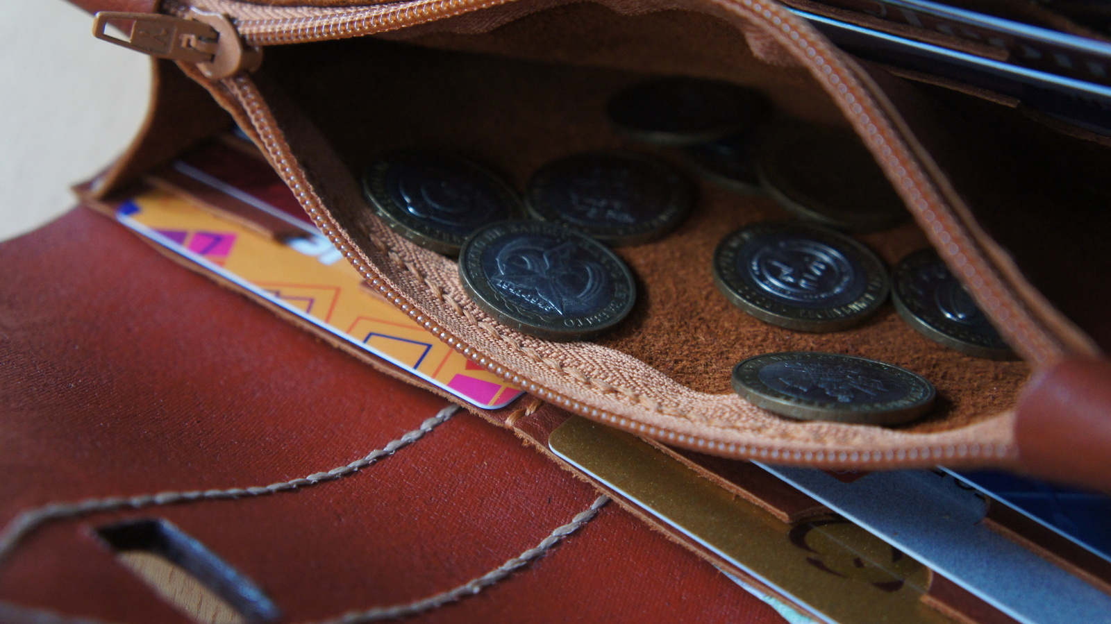 Skin work. Large women's wallet - My, My, Handmade, Leather, Wallet, Needlework without process, Longpost, Ilyamuromskiy