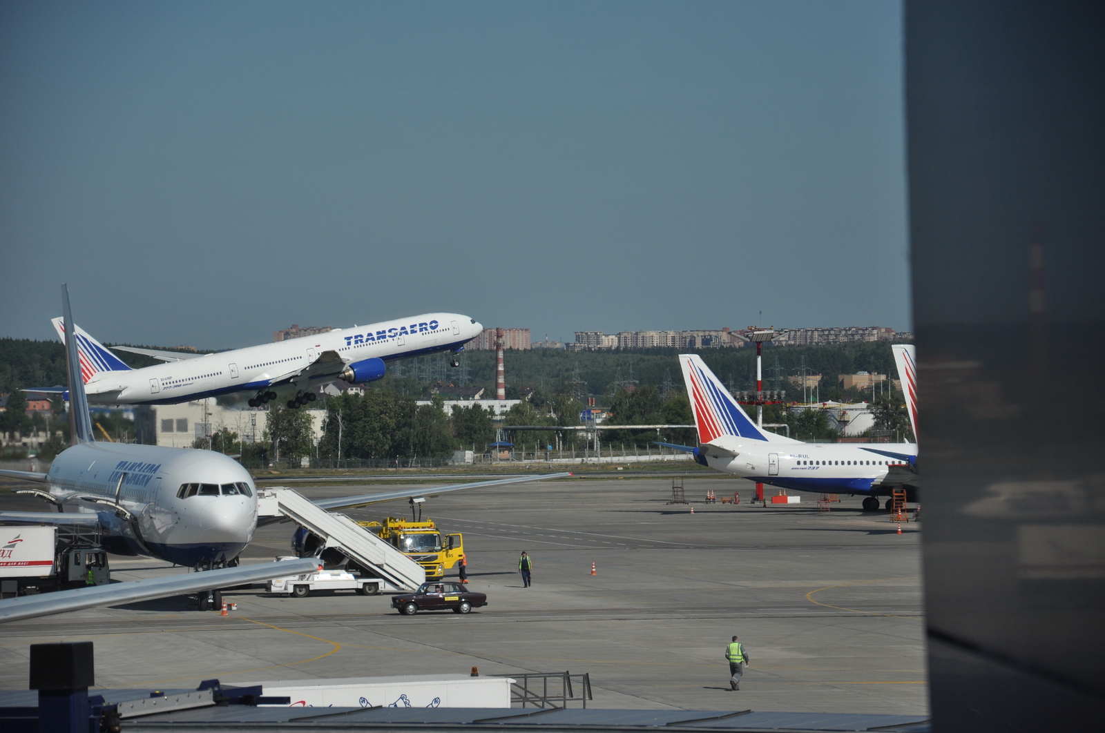 Aircraft. - My, Airplane, The airport, Beginning photographer, Nikon d90, Longpost, Transaero, S7 AirSpace Corporation, Belavia