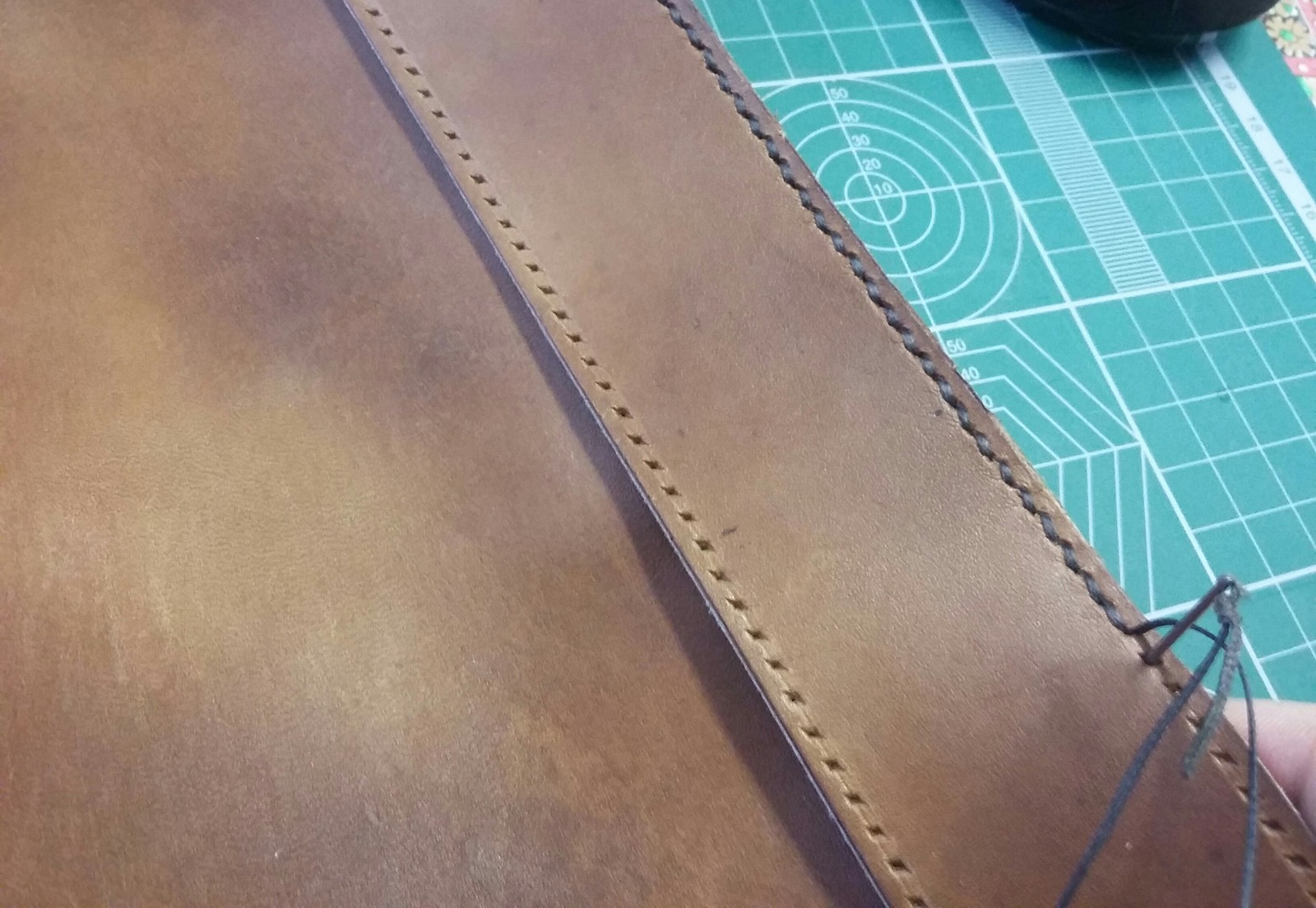 A brief history of my first leather bag in low-quality pictures - My, Leather, Handmade, Kostroma, First post, Longpost