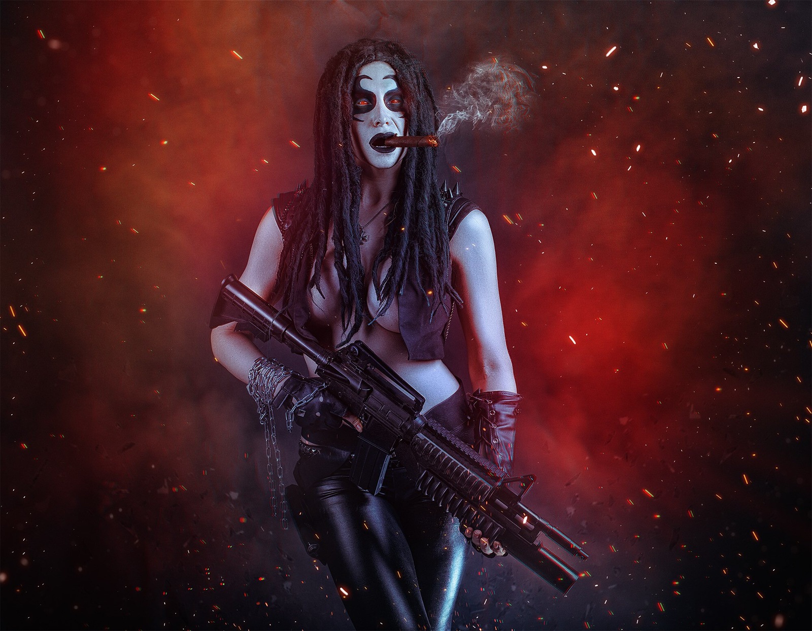 14. Good Lobo cosplay (DC) - Girls, PHOTOSESSION, , Longpost, Lobo, DC, Cosplay