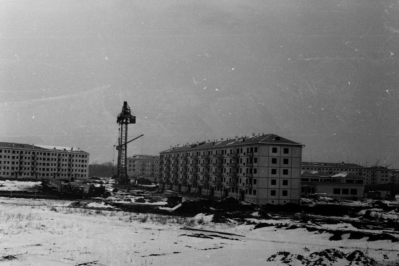 Строительство Магнитогорска. Ноябрь 1972 год. - Магнитогорск, Клуб история магнитогорска, Старое фото, Строительство, Первостроители, Прошлое, Длиннопост