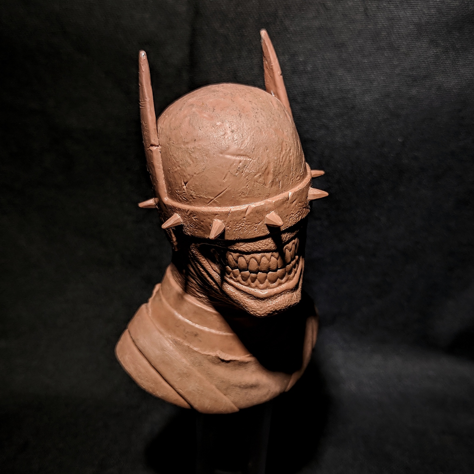 Batman Who Laughs plasticine bust - My, Batman, , , Creation, Friday, Friday tag is mine, Sculpture, Plasticine, Longpost