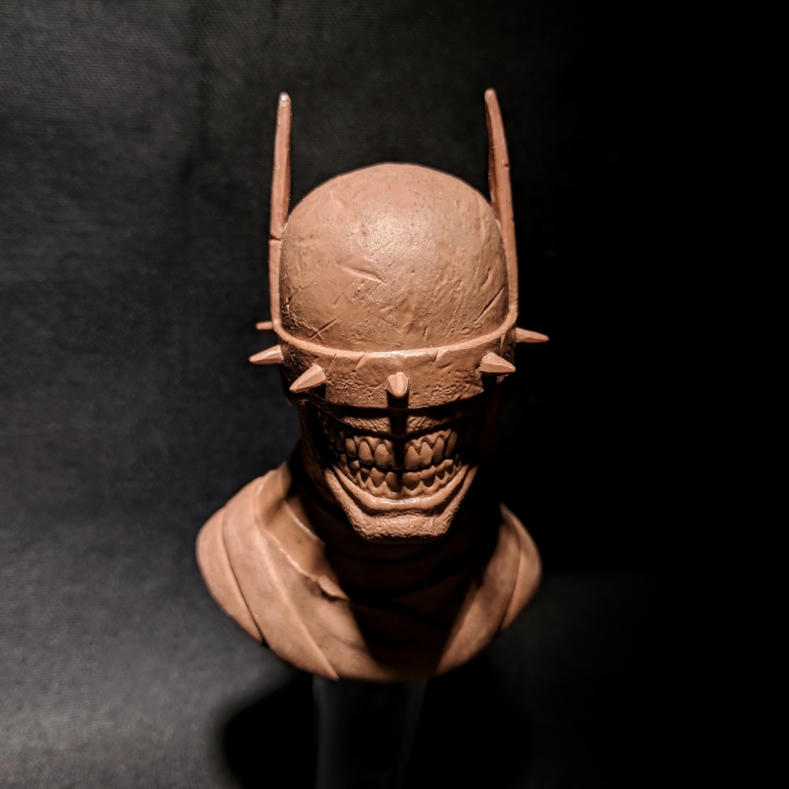 Batman Who Laughs plasticine bust - My, Batman, , , Creation, Friday, Friday tag is mine, Sculpture, Plasticine, Longpost