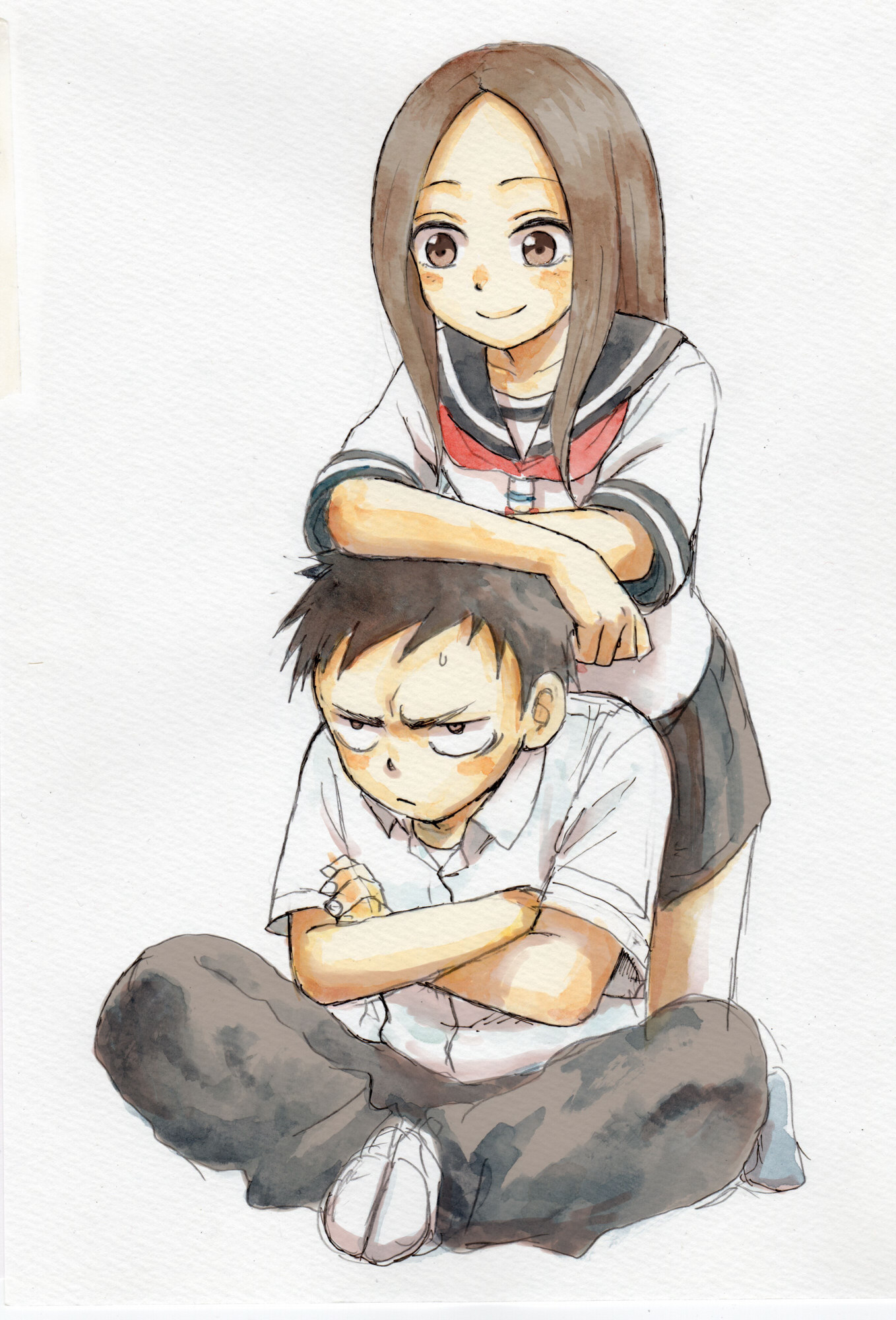 Takagi - Karakai jouzu no takagi-san, Takagi, Nishikata, Anime, Anime art, Longpost