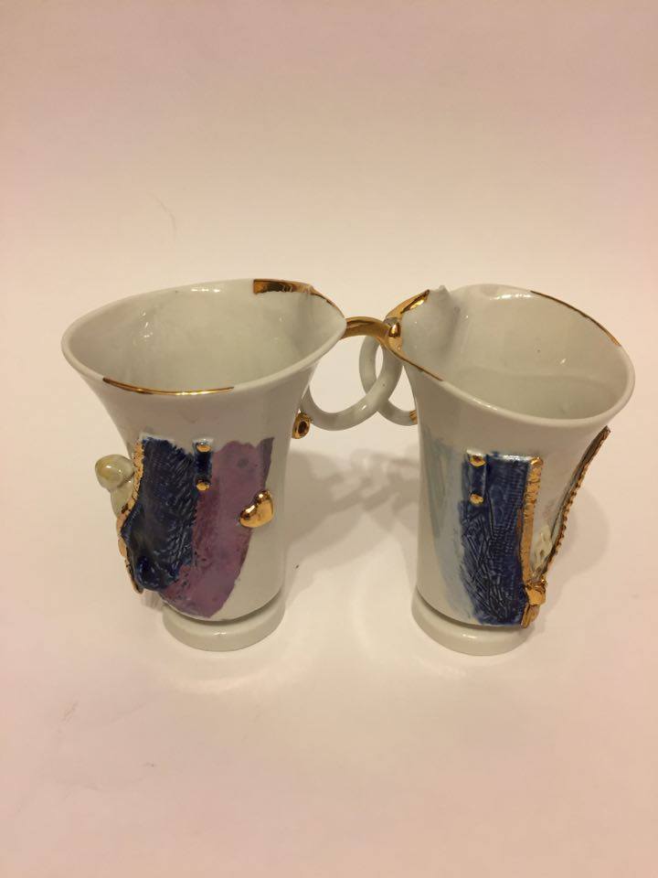 Mugs - NSFW, Needlework without process, Лепка, Porcelain, Clay, Longpost