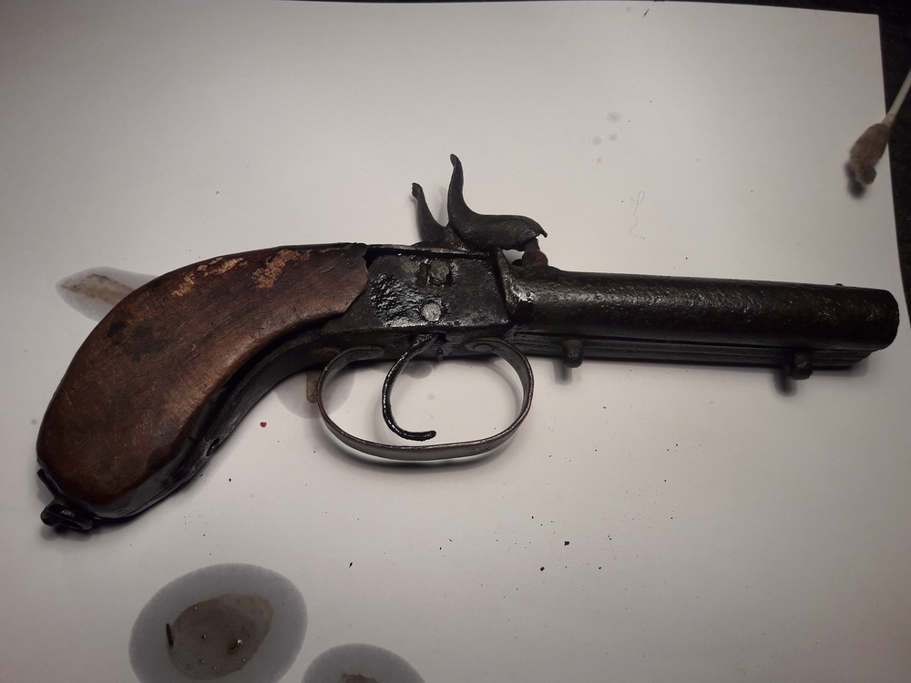 What's a double barrel? - My, Antiques, Pistols, , Longpost, Firearms