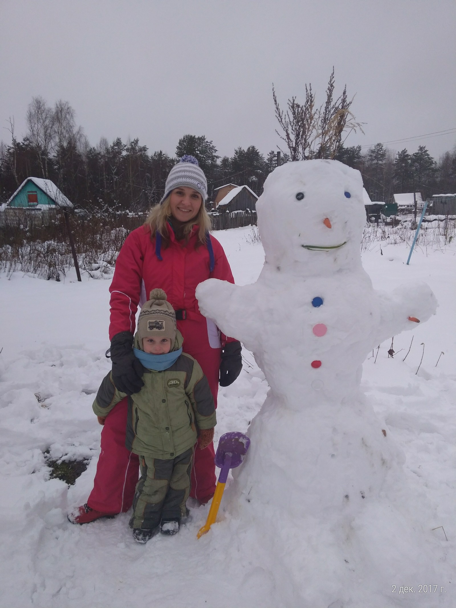 Our snowman - My, Shatura, snowman, Longpost