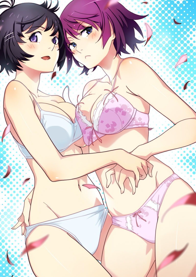 before shower - Anime, Anime art, Monogatari series, Hanekawa tsubasa, Hitagi senjougahara