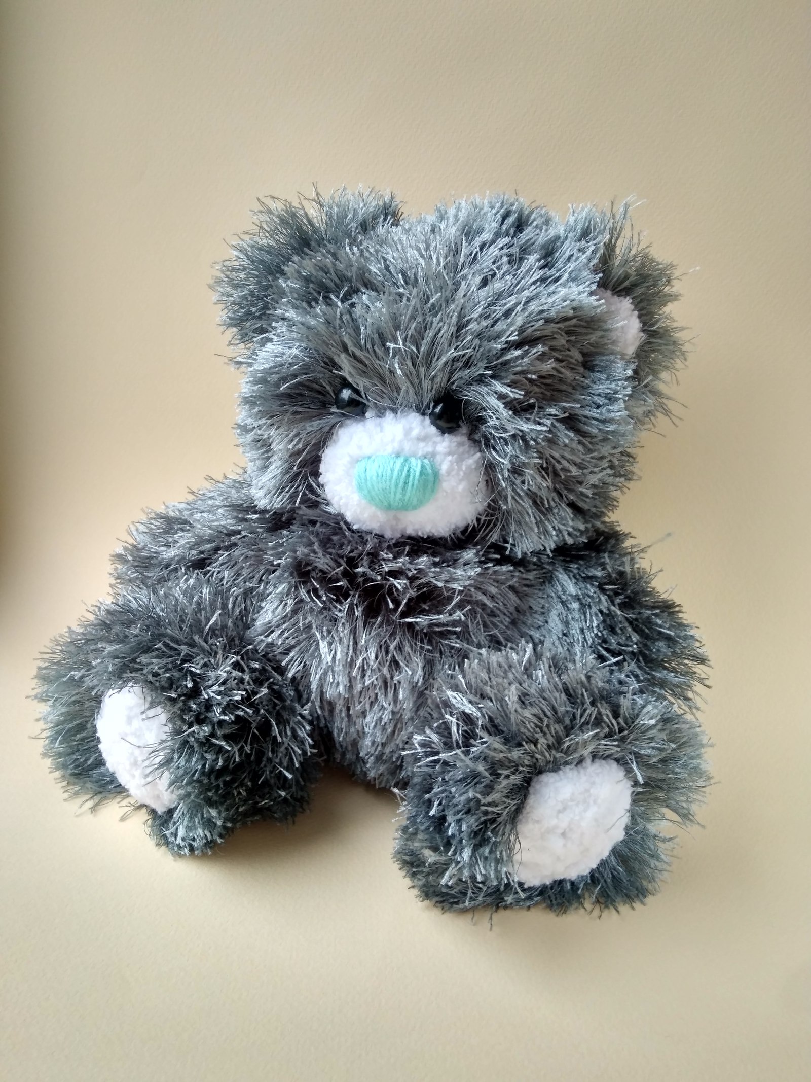 Knitted Bear Freddy - My, Needlework without process, Crochet, Handmade, Needlework, With your own hands, Bear, Longpost, The Bears