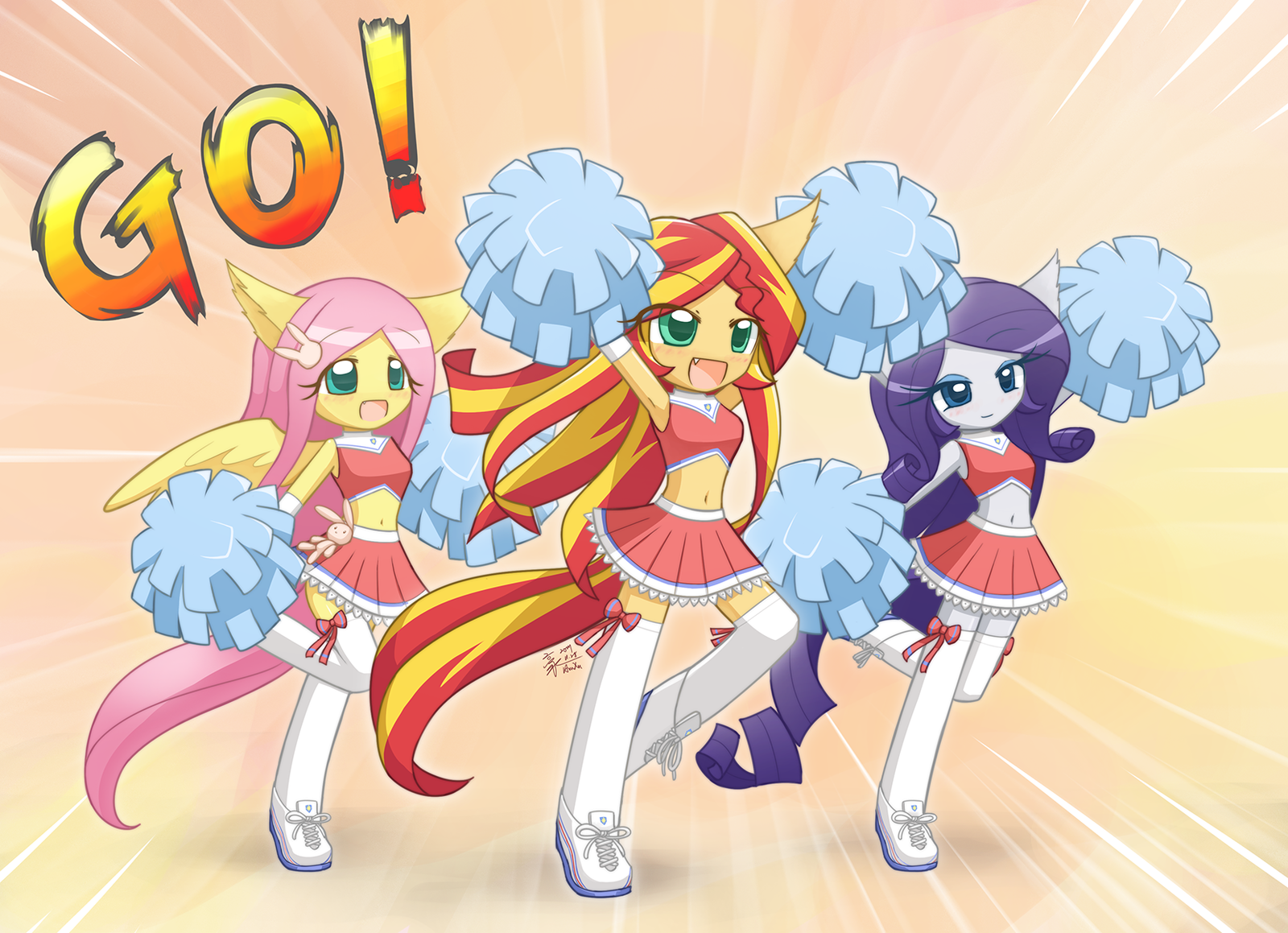 Pony GO - My little pony, Equestria girls, Fluttershy, Sunset shimmer, Rarity