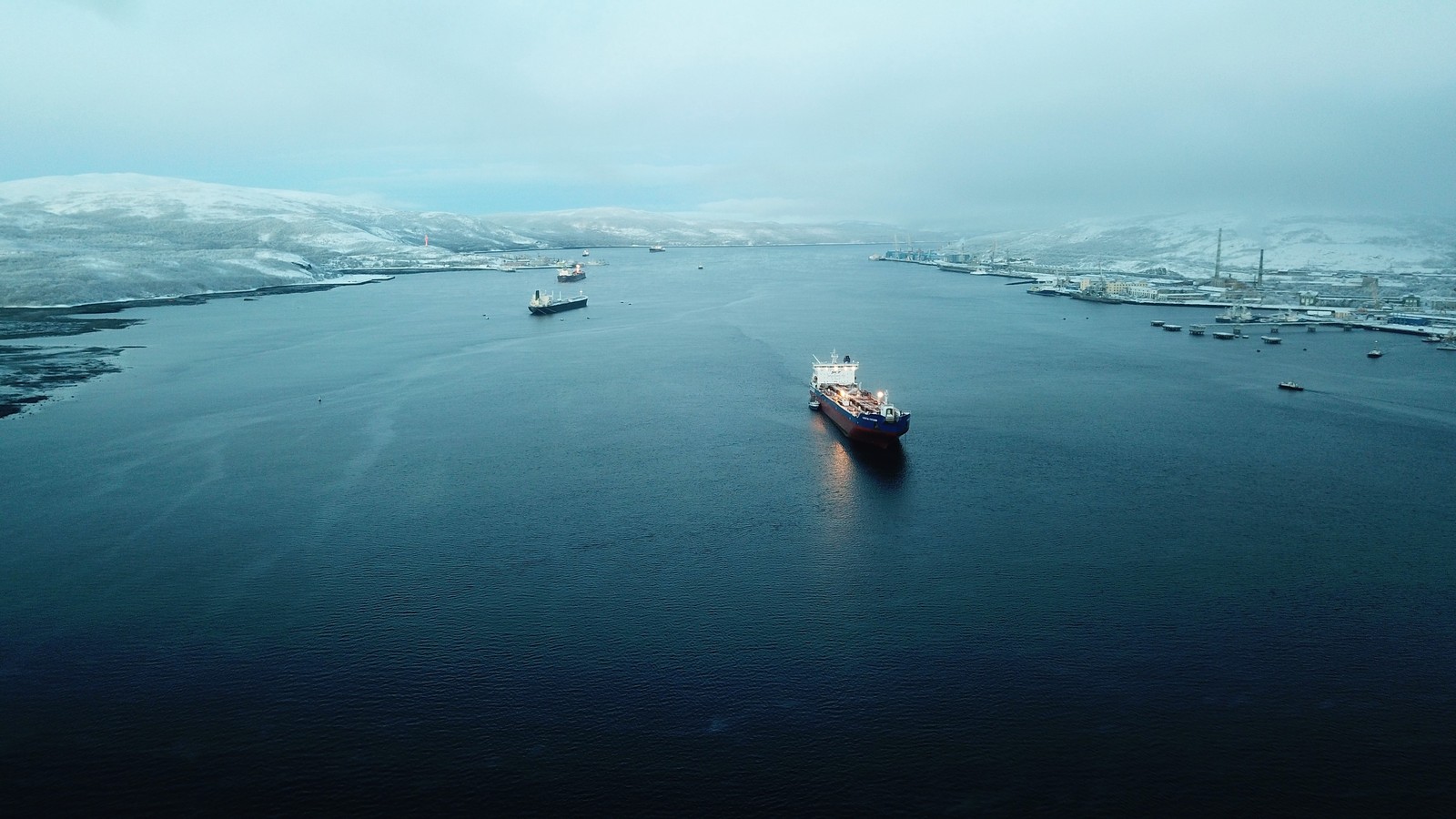 Kola Bay, Murmansk, Russia. Photo from a quadcopter - My, Murmansk, Kola Peninsula, Kola Bay, Murmansk region, , Dji, DJI Mavic PRO, DJI Mavic, Longpost