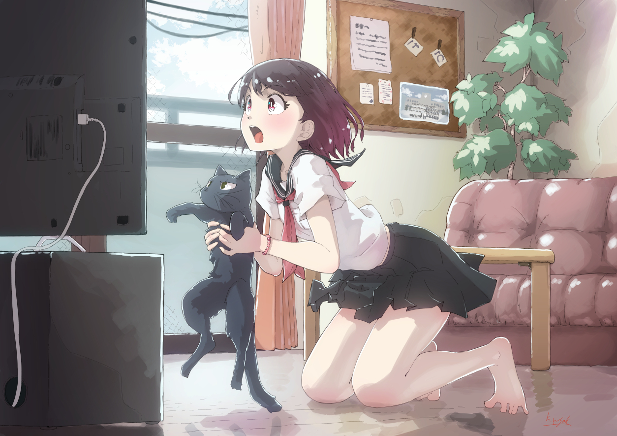 exciting moment - Anime art, Anime, Anime original, 