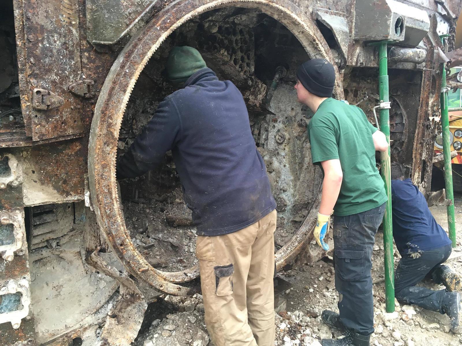 Tank from the ground, part 2 - Tanks, , Restoration, Longpost