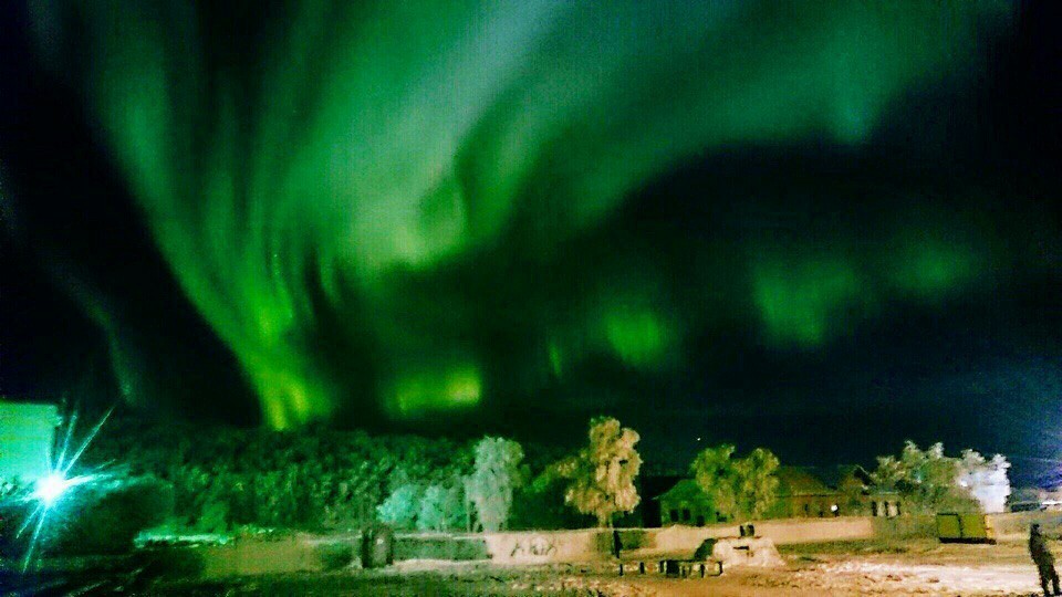 Northern Lights. - My, Polar Lights, Pechenga