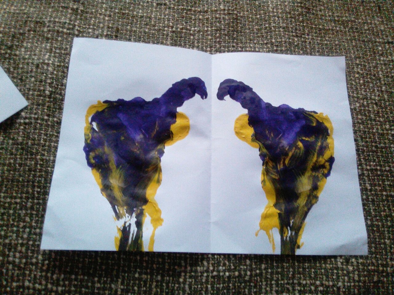 Rorschach test (handmade) - My, Psychology, My, Drawing