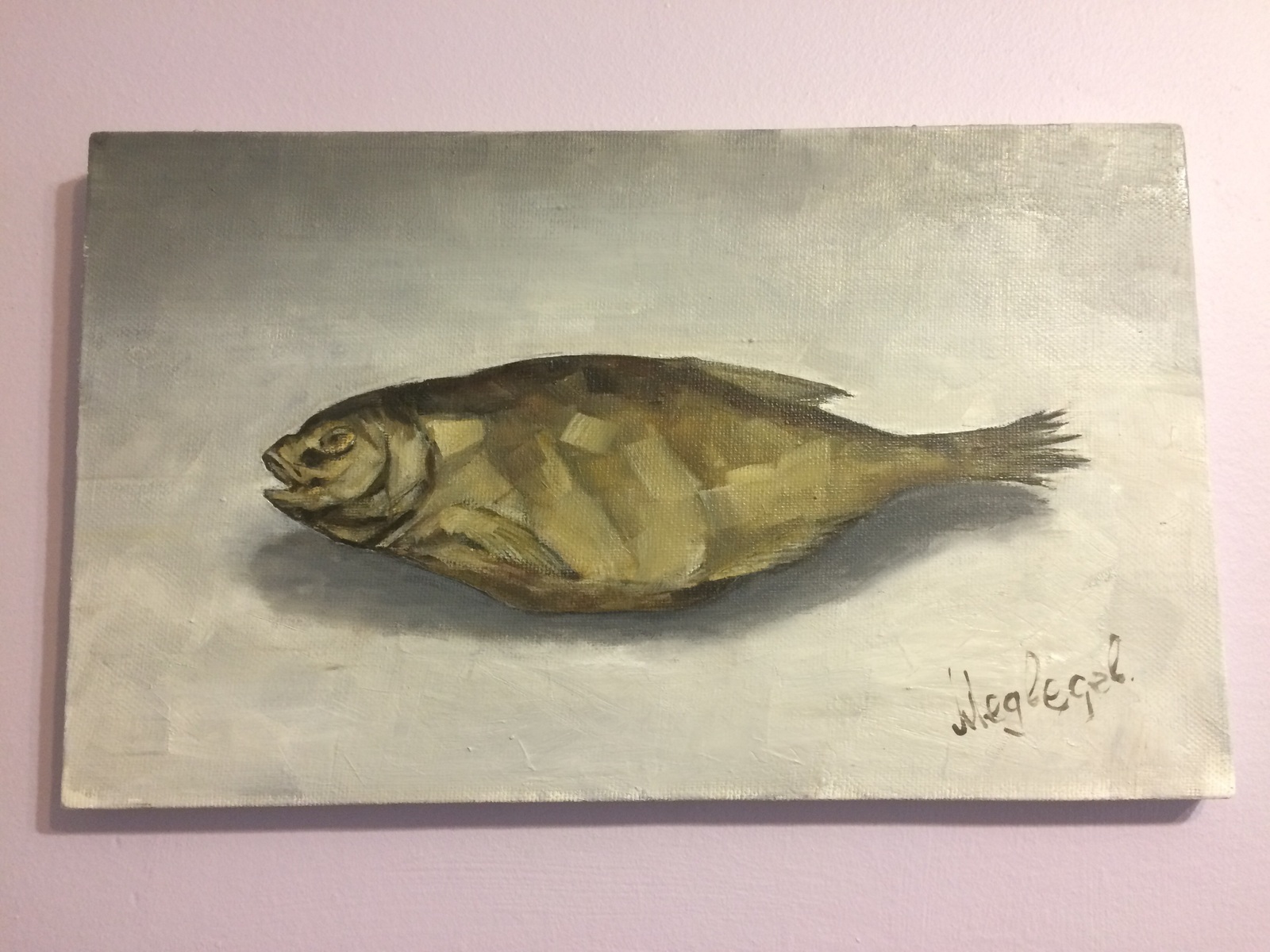 A fish - My, Artist, Creation, A fish, Painting, Oil painting, Art