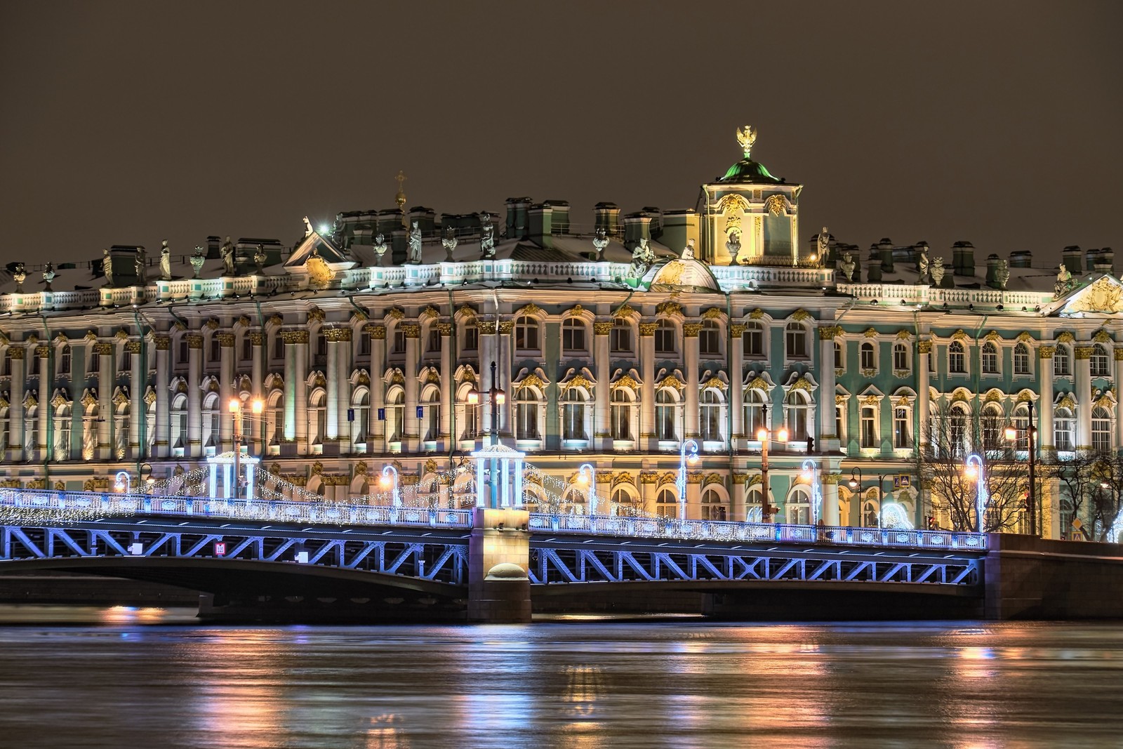 Walked around St. Petersburg at night - My, Saint Petersburg, Night, New Year, sights, Longpost