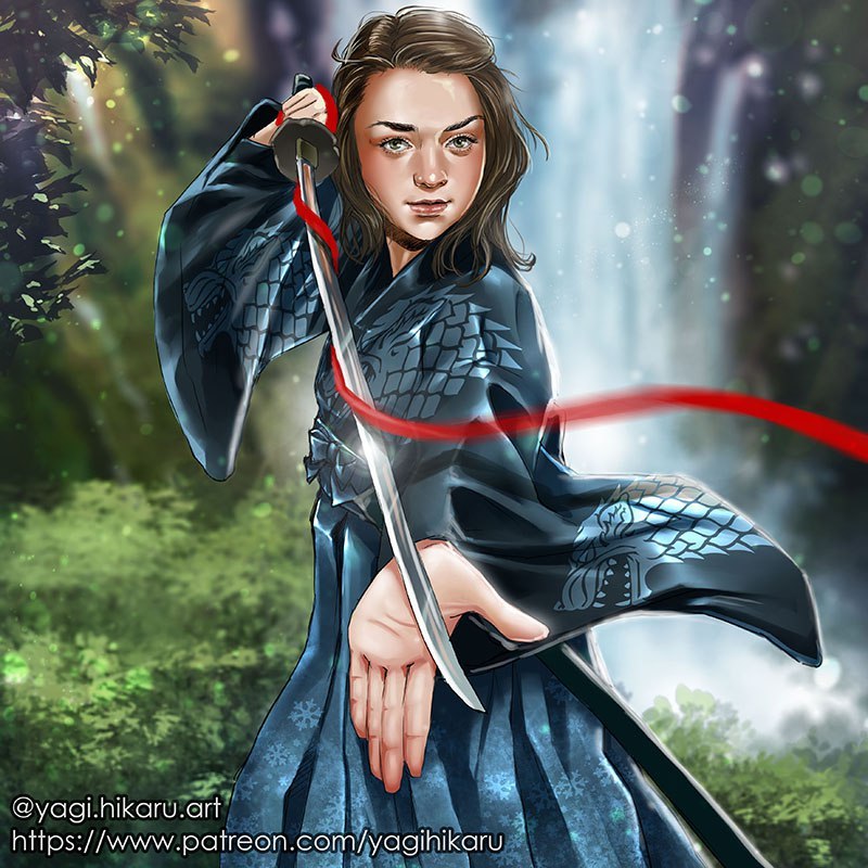 Arya Stark by Yagi Hikaru - Game of Thrones, Art, Arya stark, Yagi hikaru