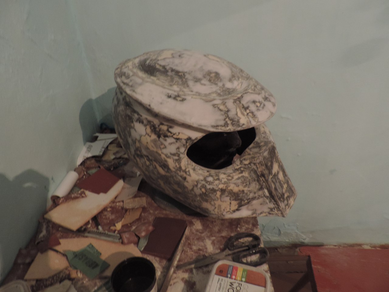 Part 2 #helmet #predator #model4002 #papercraft #pepakura - My, , , Longpost, Tag, Predator (film)