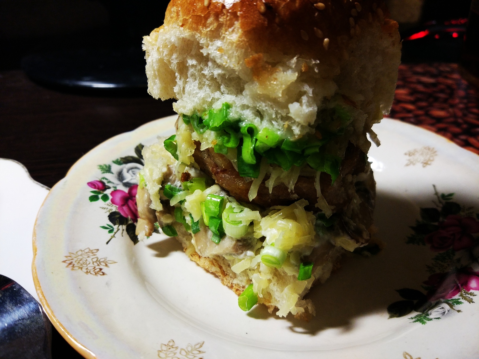 Hot Pampushka sandwich (slider) - My, Photorecept, Recipe, Quick Recipe, A sandwich, Longpost