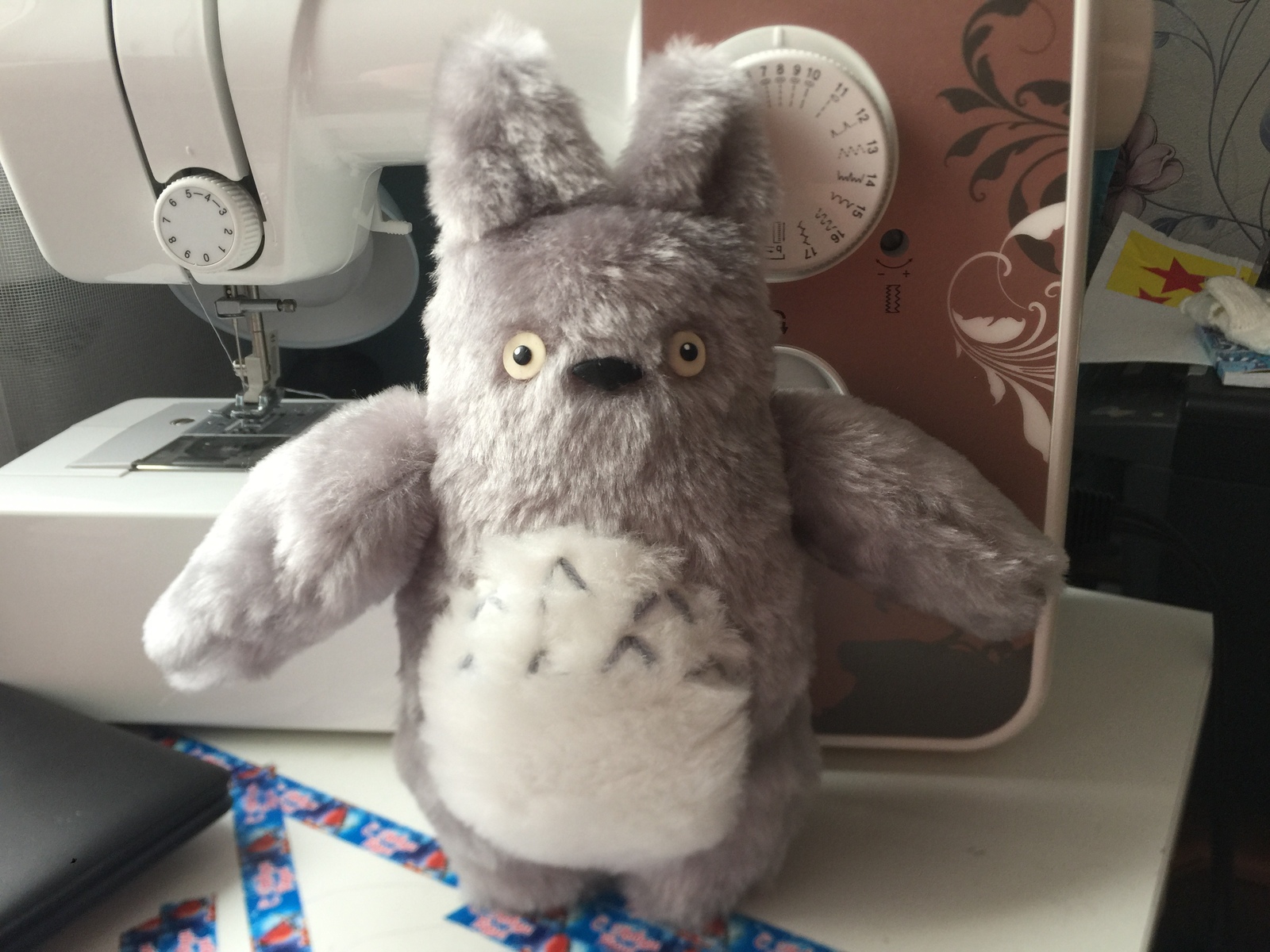 Baby Totoro - Longpost, My neighbor Totoro, Needlework without process, Handmade, Toys, Mixed media, Polymer clay, My