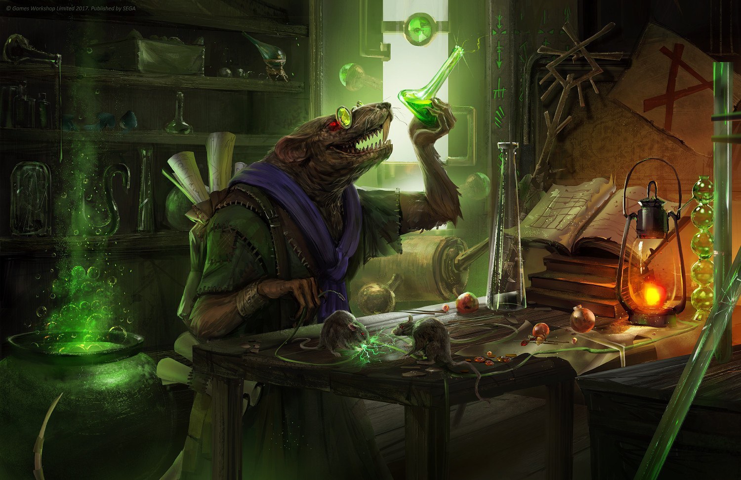 Lab Rat by Sandra Duchiewicz - Warhammer: age of sigmar, Total war: warhammer, Scaven, Wh Art, 