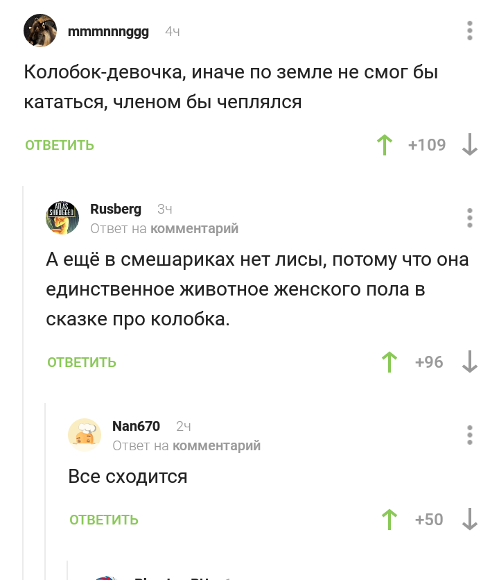 Почему колобок это девочка и в смешариках нет лисы? - Комментарии, Дети, Мультфильмы, Тайна раскрыта, Колобок, Смешарики