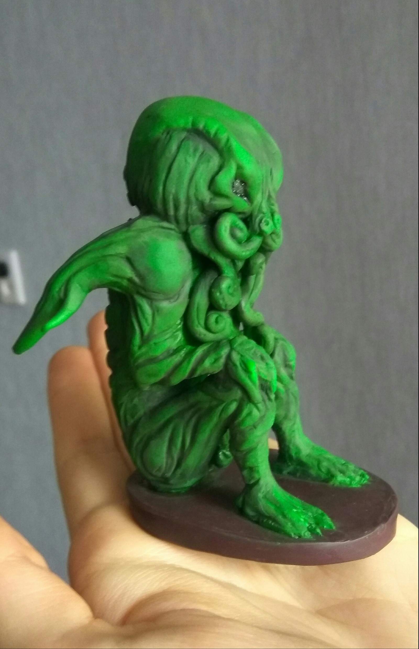 His villainy Cthulhu - My, Cthulhu, Polymer clay, Creation, Longpost