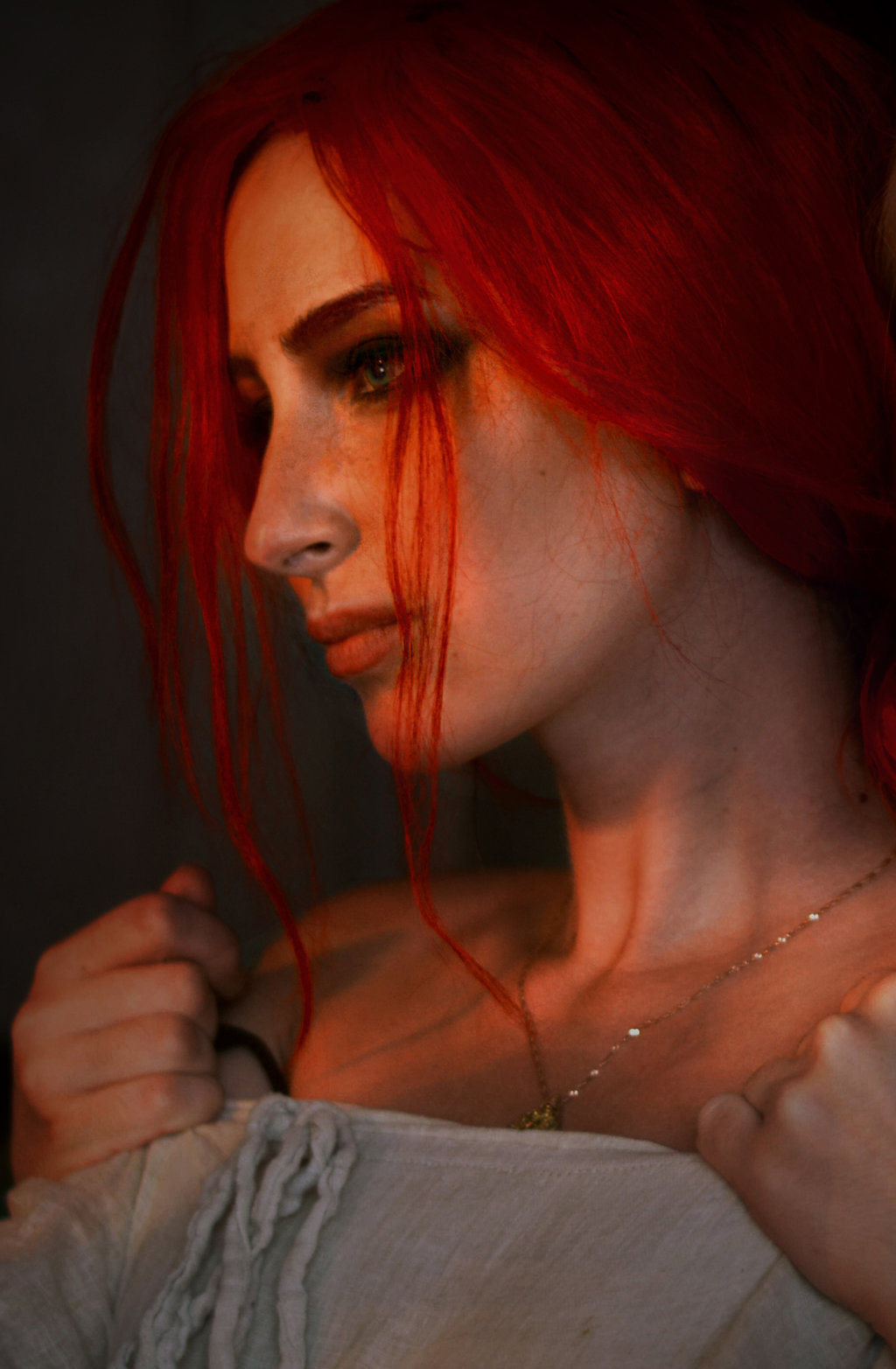 Triss make-up test. - Трисс Меригольд, Ведьмак, Девушки, Макияж, Mariyanegoduet, Косплей