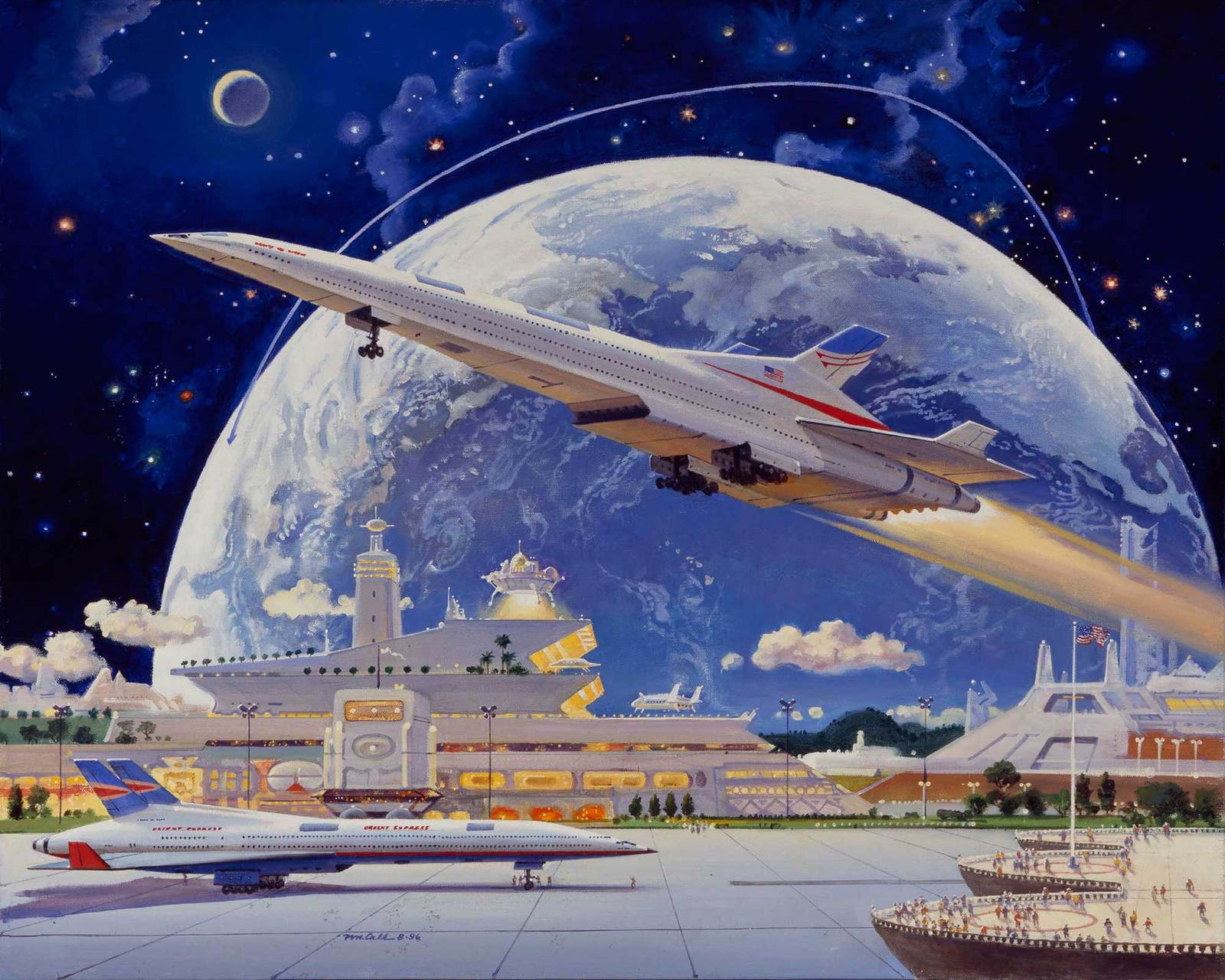 Космореализм Роберта МакКолла (Robert McCall) - Комиксы, Кинотеатр, Рисунок, Научная фантастика, Длиннопост