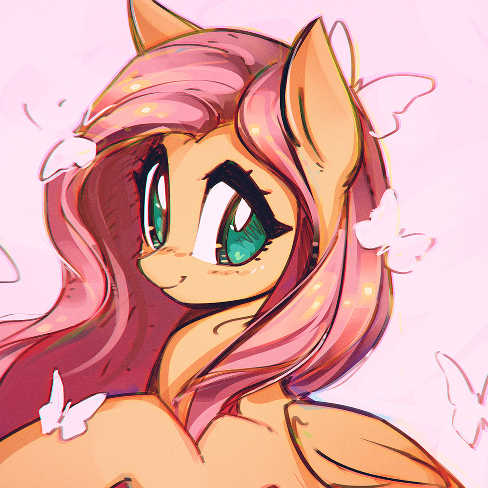 Fluttershy by mirroredsea - My little pony, Fluttershy, Mirroredsea