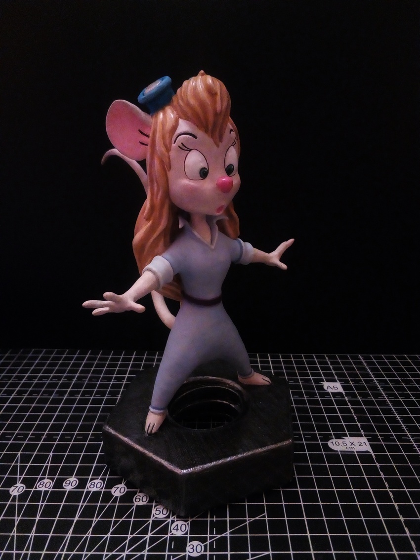 Gadget. - My, Лепка, Polymer clay, Chip and Dale, Figurine, Longpost, Gadget hackwrench, Figurines